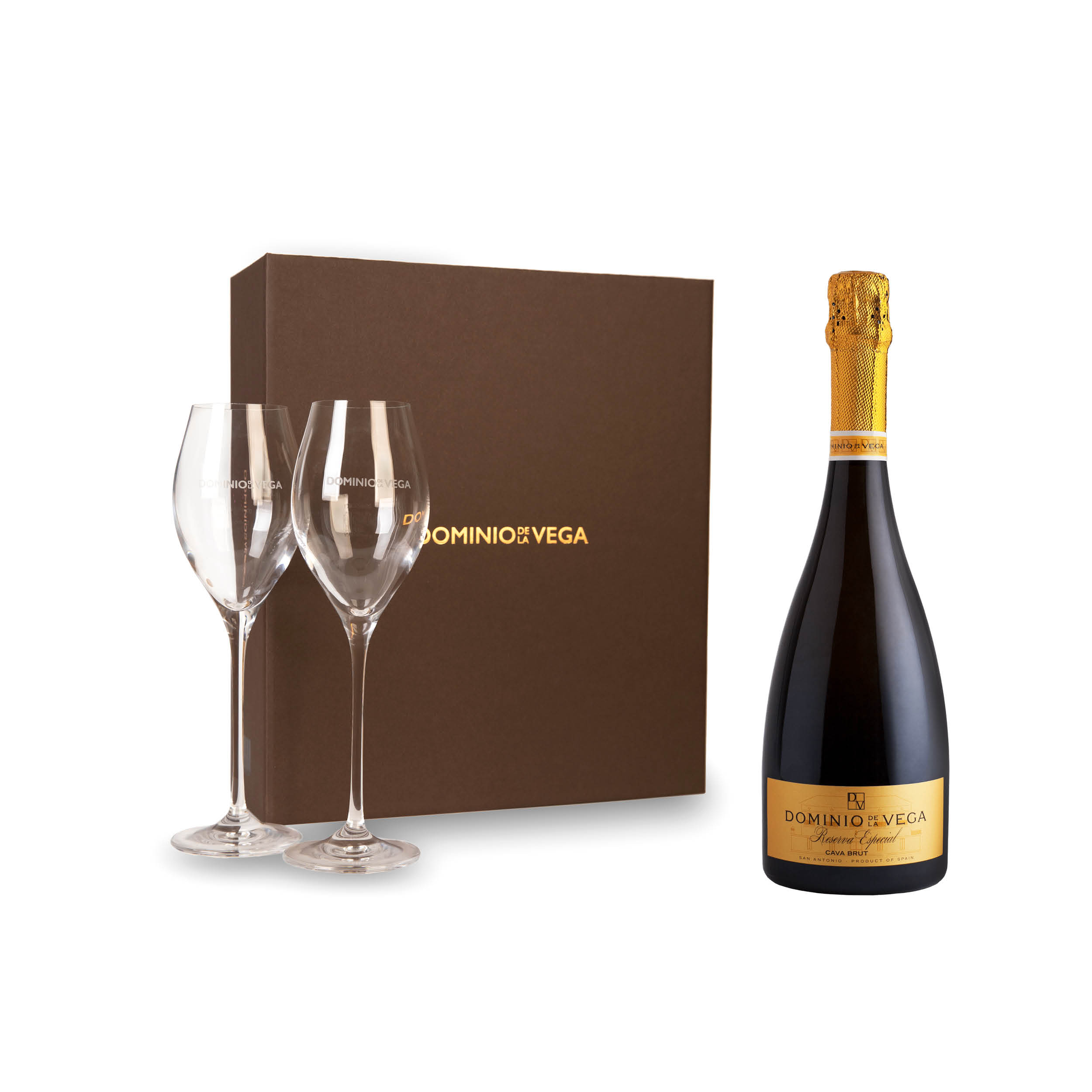 Estuche Limited Edition Cava Reserva Especial + 2 copas